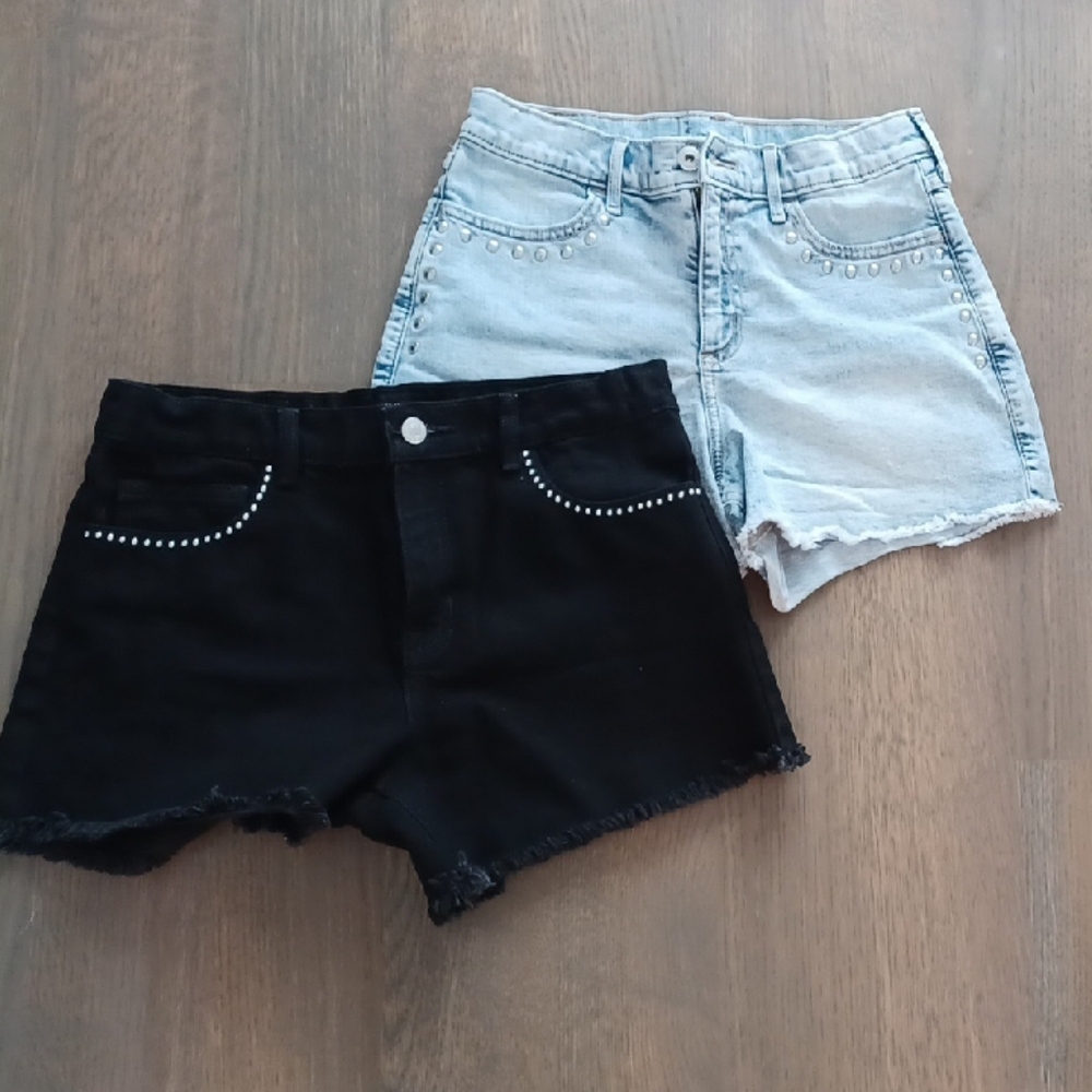 Stylish Black and Gray Women Shorts